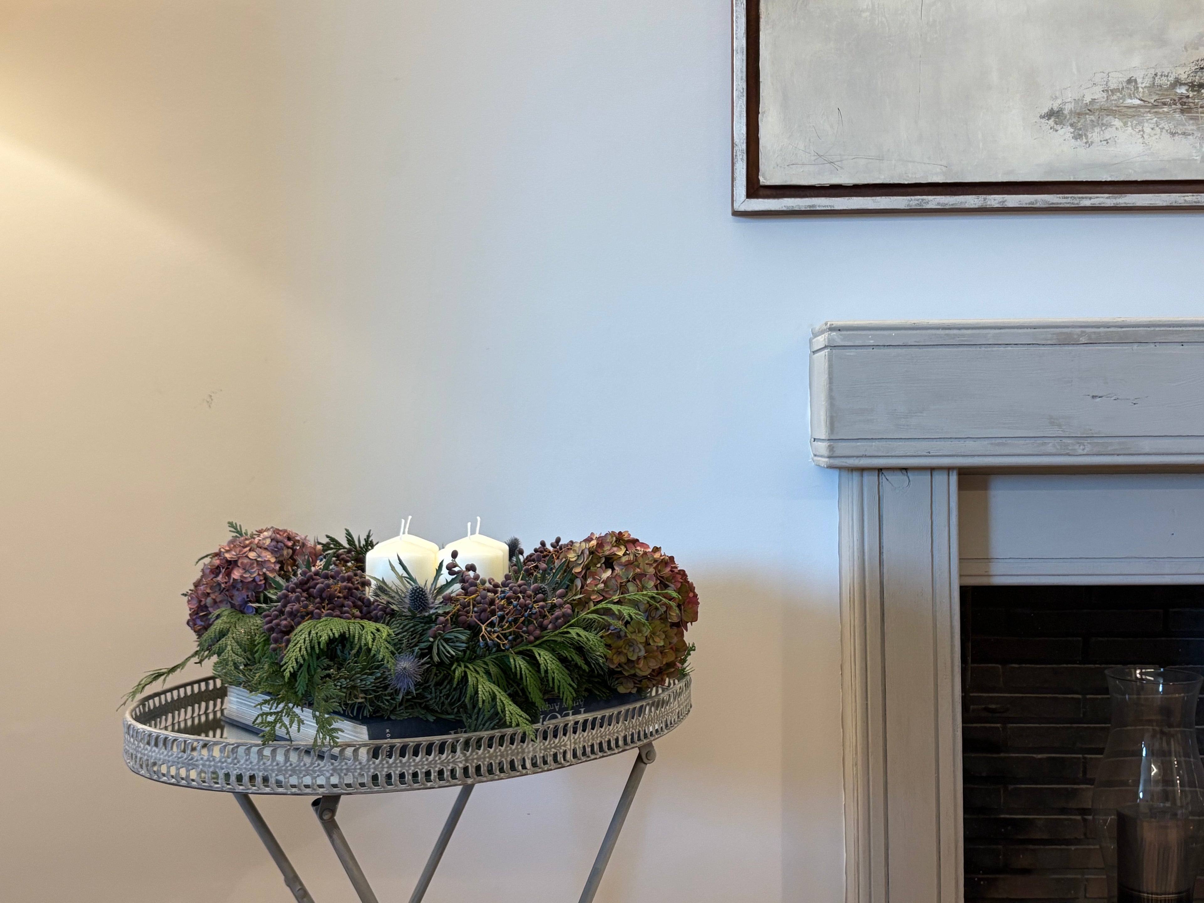 Corona Adviento 'Azul de Levante'